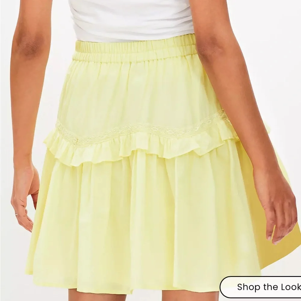 Yellow Ruffle Skirt - Picture 1 of 3